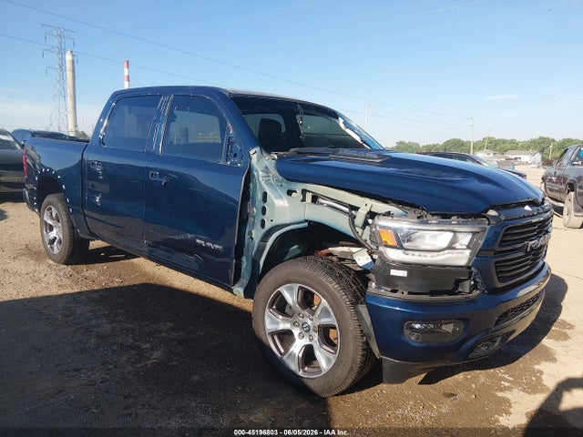 45196803 :رقم المزاد ، 1C6SRFJT8NN406071 vin ، 2022 Ram 1500 Laramie  4x4 5'7 Box مزاد بيع