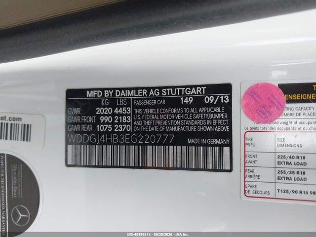 Продажа на аукционе авто 2014 Mercedes-benz C 250, vin: WDDGJ4HB3EG220777, номер лота: 45196814