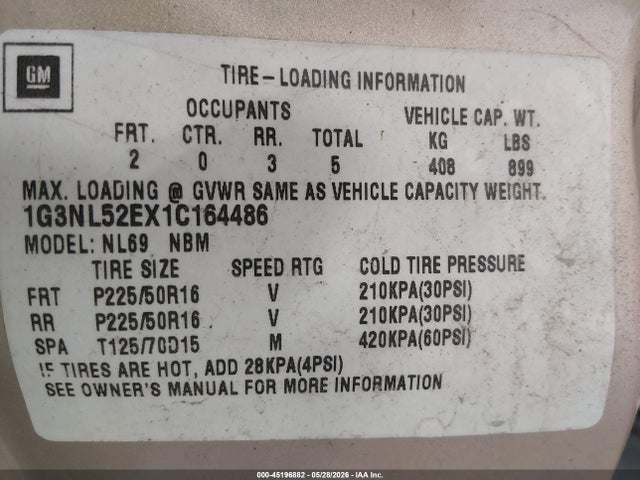 Продажа на аукционе авто 2001 Oldsmobile Alero Gl2, vin: 1G3NL52EX1C164486, номер лота: 45196882
