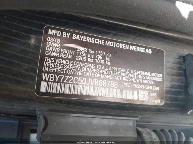 BMW I3 94ah 2018 WBY7Z2C50JVB88788 Image 9