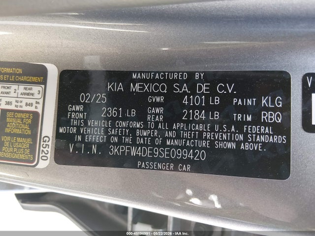 KIA K4 Gt-line 2025 3KPFW4DE9SE099420 Image 9