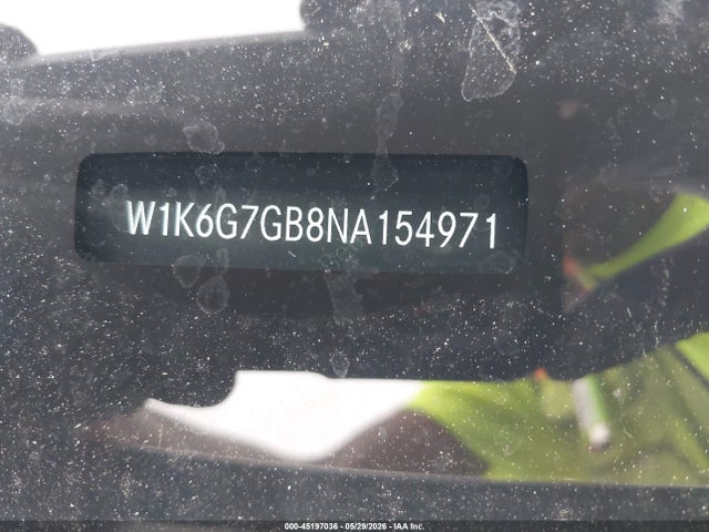 Aukcja sprzedaży 2022 Mercedes-benz S 580 4matic, vin: W1K6G7GB8NA154971, numer aukcji: 45197036