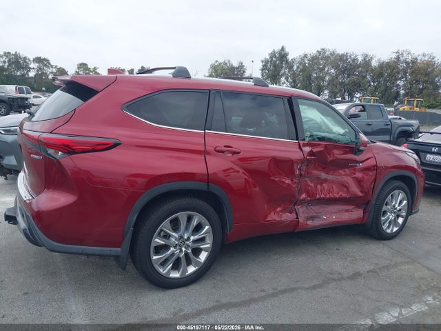 2021 Toyota Highlander Hybrid Limited მანქანა იყიდება აუქციონზე, vin: 5TDDBRCH1MS015160, აუქციონის ნომერი: 45197117