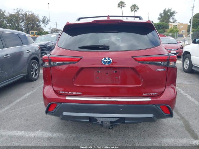2021 Toyota Highlander Hybrid Limited მანქანა იყიდება აუქციონზე, vin: 5TDDBRCH1MS015160, აუქციონის ნომერი: 45197117