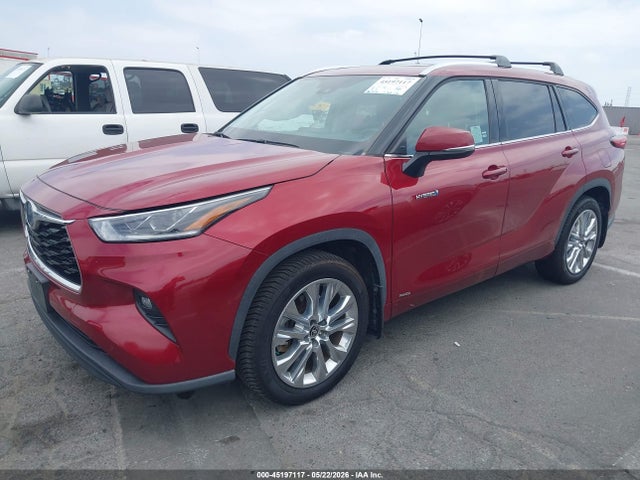 2021 Toyota Highlander Hybrid Limited მანქანა იყიდება აუქციონზე, vin: 5TDDBRCH1MS015160, აუქციონის ნომერი: 45197117
