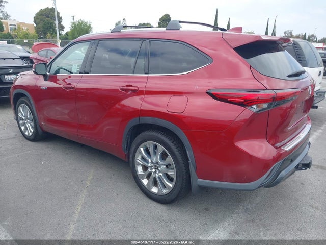 2021 Toyota Highlander Hybrid Limited მანქანა იყიდება აუქციონზე, vin: 5TDDBRCH1MS015160, აუქციონის ნომერი: 45197117