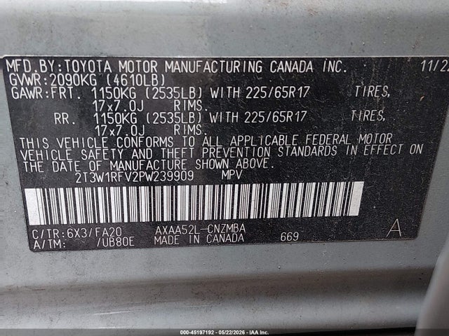 Toyota Rav4 Xle 2023 2T3W1RFV2PW239909 Image 9