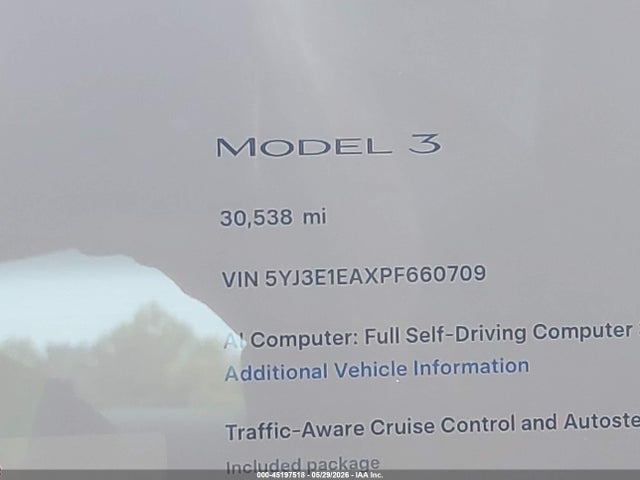 Tesla Model 3 Rear-wheel Drive 2023 5YJ3E1EAXPF660709 Image 15