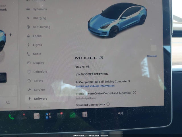 Aukcja sprzedaży 2023 Tesla Model 3 Rear-wheel Drive, vin: 5YJ3E1EA2PF479202, numer aukcji: 45197527