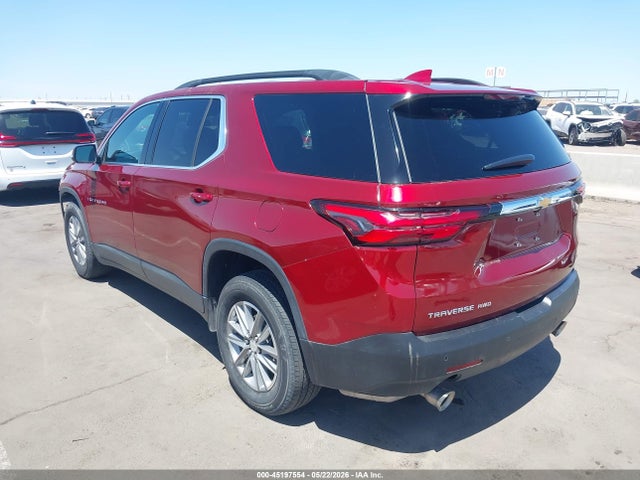 45197554 :رقم المزاد ، 1GNEVGKW5NJ108561 vin ، 2022 Chevrolet Traverse Awd Lt Cloth مزاد بيع