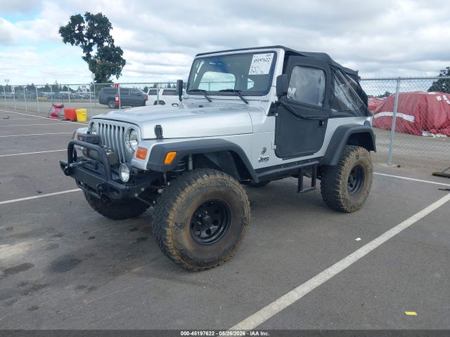 2002 Jeep Wrangler X მანქანა იყიდება აუქციონზე, vin: 1J4FA39S52P770499, აუქციონის ნომერი: 45197622