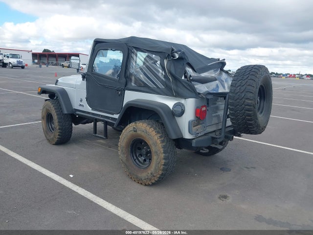 2002 Jeep Wrangler X მანქანა იყიდება აუქციონზე, vin: 1J4FA39S52P770499, აუქციონის ნომერი: 45197622