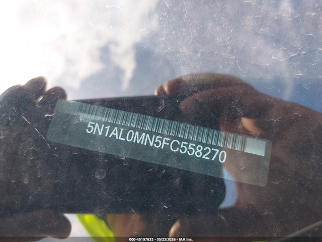Продажа на аукционе авто 2015 Infiniti Qx60, vin: 5N1AL0MN5FC558270, номер лота: 45197633