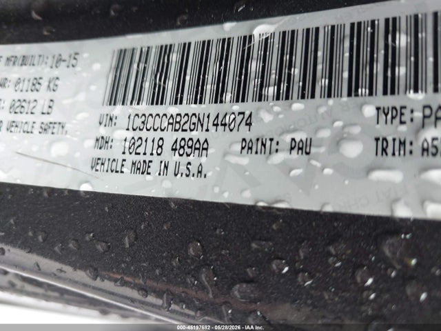 Продаж на аукціоні авто 2016 Chrysler 200 Limited, vin: 1C3CCCAB2GN144074, номер лоту: 45197682