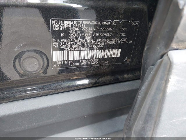 2T3W1RFV0MC148666 Toyota Rav4 Xle