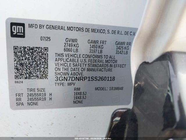 Chevrolet Equinox Ev Lt 2 2025 3GN7DNRP1SS260118 Image 9