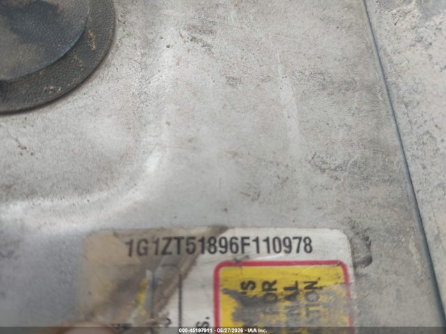 45197911 :رقم المزاد ، 1G1ZT51896F110978 vin ، 2006 Chevrolet Malibu Lt مزاد بيع