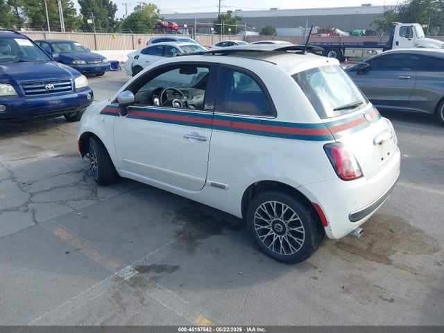 2013 Fiat 500 Gucci მანქანა იყიდება აუქციონზე, vin: 3C3CFFCR2DT718395, აუქციონის ნომერი: 45197942