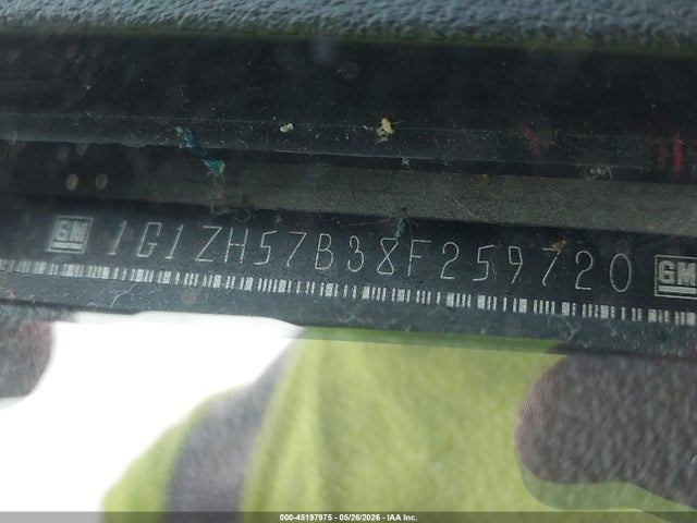 45197975 :رقم المزاد ، 1G1ZH57B38F259720 vin ، 2008 Chevrolet Malibu Lt مزاد بيع