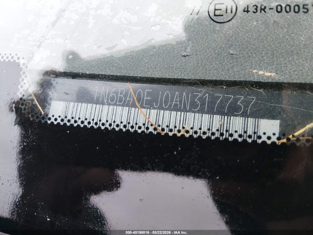 2010 Nissan Titan Xe მანქანა იყიდება აუქციონზე, vin: 1N6BA0EJ0AN317737, აუქციონის ნომერი: 45198016