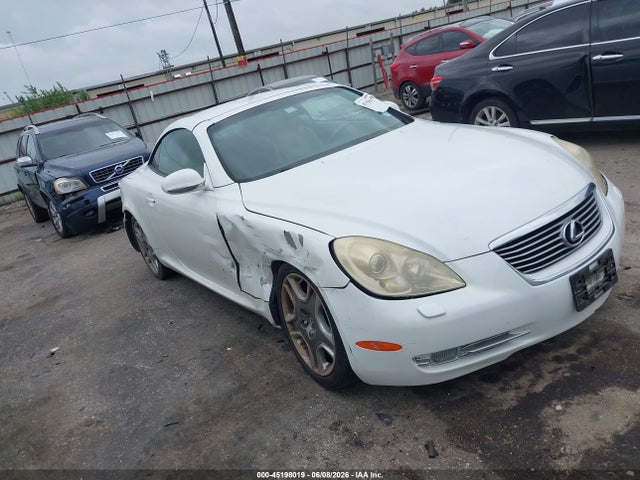 2008 Lexus Sc 430 მანქანა იყიდება აუქციონზე, vin: JTHFN45Y789019555, აუქციონის ნომერი: 45198019