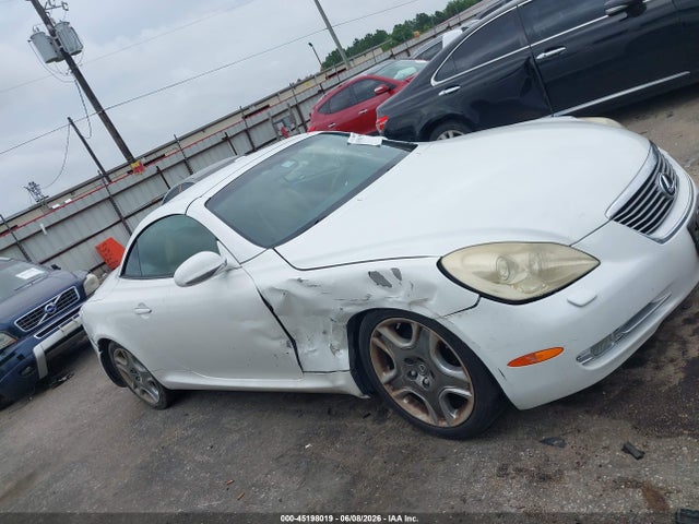 2008 Lexus Sc 430 მანქანა იყიდება აუქციონზე, vin: JTHFN45Y789019555, აუქციონის ნომერი: 45198019