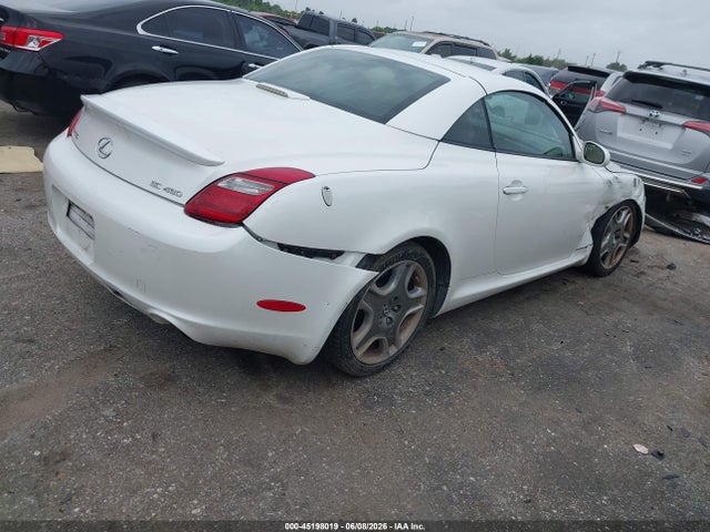 2008 Lexus Sc 430 მანქანა იყიდება აუქციონზე, vin: JTHFN45Y789019555, აუქციონის ნომერი: 45198019