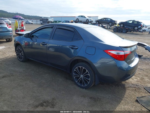 2015 Toyota Corolla S Plus მანქანა იყიდება აუქციონზე, vin: 2T1BURHE9FC362392, აუქციონის ნომერი: 45198111
