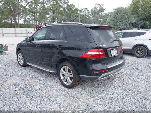 45198115 :رقم المزاد ، 4JGDA5HB8CA011324 vin ، 2012 Mercedes-benz Ml 350 4matic مزاد بيع