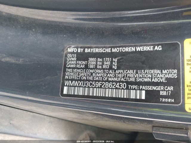 Mini Hardtop Cooper S 2015 WMWXU3C59F2B62430 Image 9
