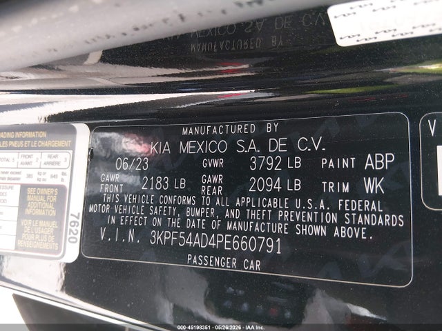 KIA Forte Gt-line 2023 3KPF54AD4PE660791 Image 9