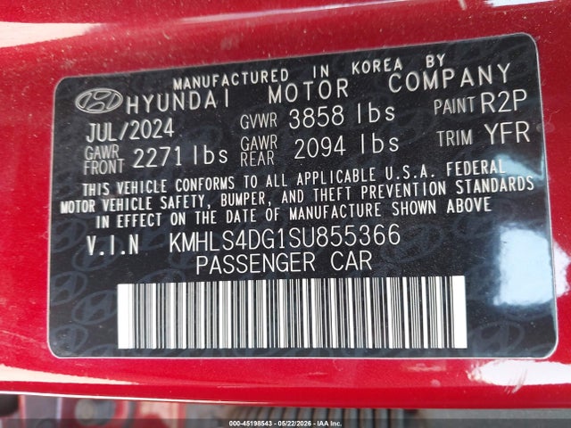 Hyundai Elantra Sel Convenience 2025 KMHLS4DG1SU855366 Image 9