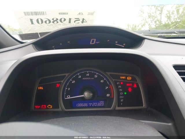2008 Honda Civic Lx მანქანა იყიდება აუქციონზე, vin: 1HGFA16548L052825, აუქციონის ნომერი: 45198601