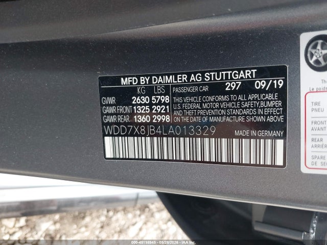 Aukcja sprzedaży 2020 Mercedes-benz Amg Gt 63 4-door Coupe, vin: WDD7X8JB4LA013329, numer aukcji: 45198945