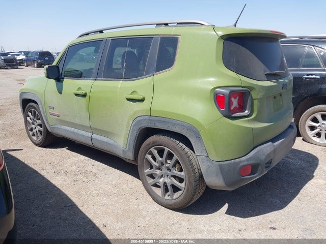 2016 Jeep Renegade 75th Anniversary მანქანა იყიდება აუქციონზე, vin: ZACCJABT6GPC63296, აუქციონის ნომერი: 45198997