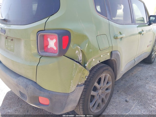2016 Jeep Renegade 75th Anniversary მანქანა იყიდება აუქციონზე, vin: ZACCJABT6GPC63296, აუქციონის ნომერი: 45198997