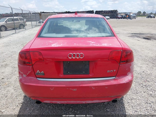 Aukcja sprzedaży 2008 Audi A4 2.0t/2.0t Special Edition, vin: WAUAF78EX8A116000, numer aukcji: 45199008
