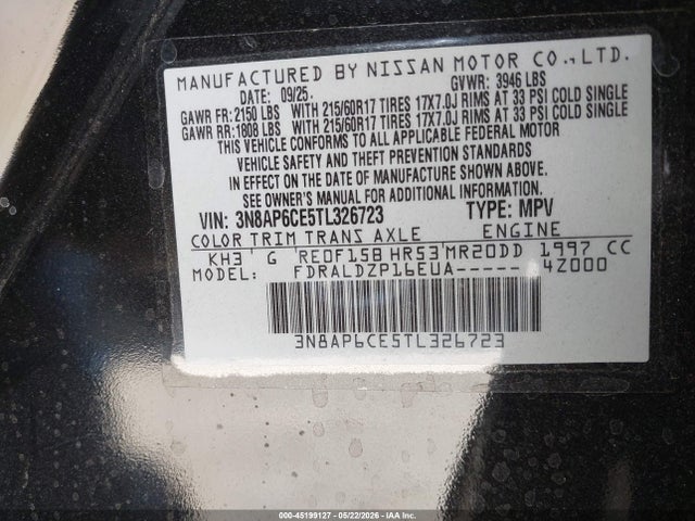 Nissan KICKS SV 2026 3N8AP6CE5TL326723 Image 9