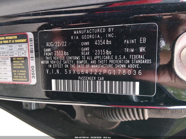 KIA K5 Gt-line 2023 5XXG64J22PG178036 Image 9