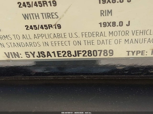 Tesla Model S 100d/75d/p100d 2018 5YJSA1E28JF280789 Image 9
