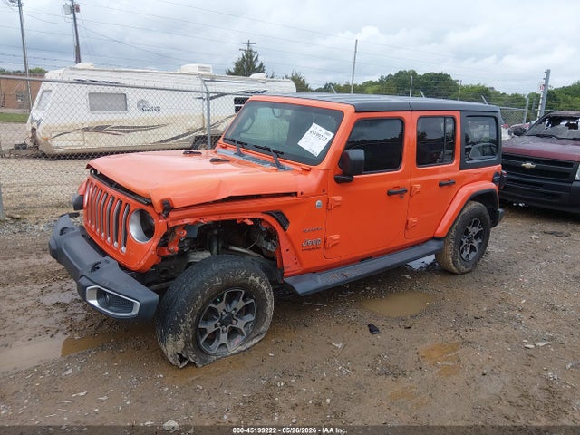 2018 Jeep Wrangler Unlimited Sahara 4x4 მანქანა იყიდება აუქციონზე, vin: 1C4HJXEG5JW243977, აუქციონის ნომერი: 45199222