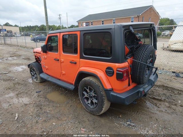 2018 Jeep Wrangler Unlimited Sahara 4x4 მანქანა იყიდება აუქციონზე, vin: 1C4HJXEG5JW243977, აუქციონის ნომერი: 45199222