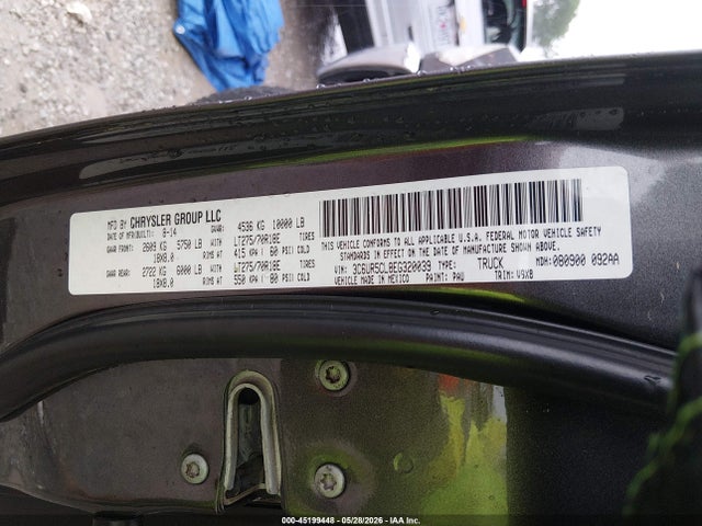 Aukcja sprzedaży 2014 Ram 2500 Tradesman, vin: 3C6UR5CL8EG320039, numer aukcji: 45199448