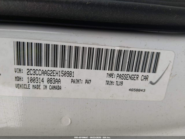 2014 Chrysler 300 მანქანა იყიდება აუქციონზე, vin: 2C3CCAAG2EH150981, აუქციონის ნომერი: 45199647