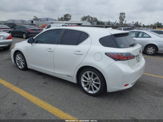 2012 Lexus Ct 200h Premium მანქანა იყიდება აუქციონზე, vin: JTHKD5BH4C2111817, აუქციონის ნომერი: 45199714