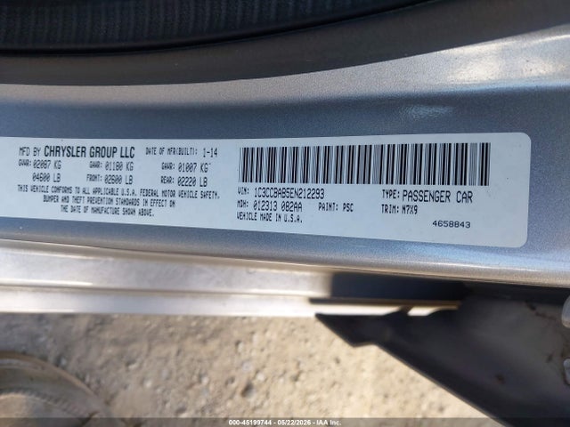 Aukcja sprzedaży 2014 Chrysler 200 Lx, vin: 1C3CCBAB5EN212293, numer aukcji: 45199744