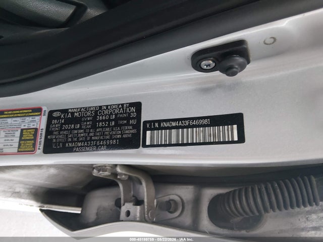 Aukcja sprzedaży 2015 Kia Rio Lx, vin: KNADM4A33F6469981, numer aukcji: 45199759