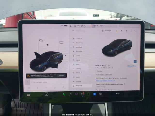 Продажа на аукционе авто 2020 Tesla Model 3 Standard Range Plus Rear-wheel Drive/standard Range Rear-wheel Drive, vin: 5YJ3E1EA8LF590296, номер лота: 45199774