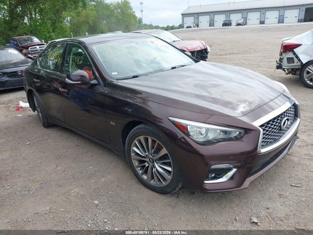 Продажа на аукционе авто 2018 Infiniti Q50 3.0t Luxe, vin: JN1EV7ARXJM437482, номер лота: 45199791