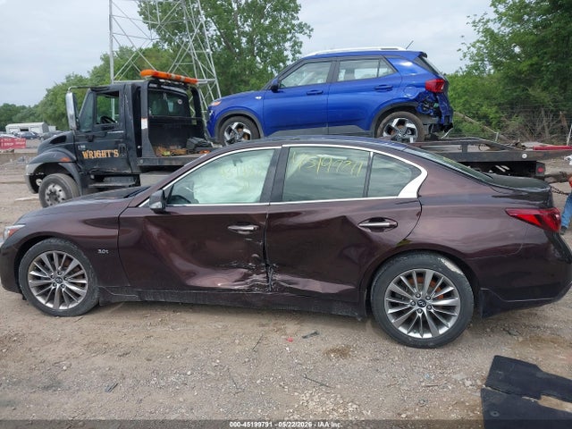 Продажа на аукционе авто 2018 Infiniti Q50 3.0t Luxe, vin: JN1EV7ARXJM437482, номер лота: 45199791